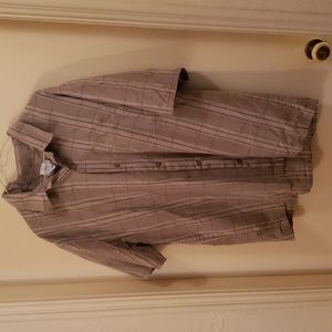 Calvin Klein Jeans Men's Button Down Short Sleeve Shirt Size L